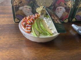 Old World Christmas 729343326195 Tree Ornament Holiday Decoration Glass - Poke Bowl