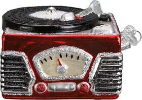 Old World Christmas 729343380432 Record Player Blown Glass Ornament 38043