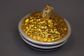 Old World Christmas 729343870063 Mini Mac And Cheese - One Glass Ornament 1.5 Inch
