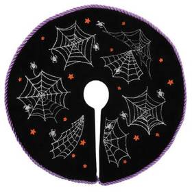 Old World Christmas 89835 Mini Halloween Tree Skirt Spiders Web