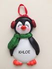 On15-k-khloe Ornament Central Personalized Penguin Khloe Nwt 819476014554