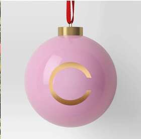 Opalhouse 191908914008 Letter C Monogram Tree Ornament Ball Initial 4 Inch Xmas Holiday Plastic