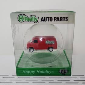 34500 Oreilly Auto Parts Oftreilly Christmas Red Van Round Bauble Ornament Snowflake Hanging
