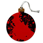 Orn.rnd.wood.z000664 Unbranded Blood Splatter Classic