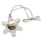 Orn.snwflk.metal.qqjqlbs00.z001049 Unbranded Tractor On The Farm Metal Snowflake Christmas Tree Holiday
