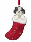 Orn221-87bpets Orn221-87b Pets Christmas Stocking Ornament With Santas Little Pals 0831310134617