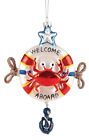 Orn70379 Enterprises Red Crab In Life Saver Welcome Aboard 008246051459