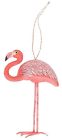 Orn72630 Enterprises Pink Flamingo Wood Christmas Holiday Ornament 008246335665