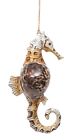 Orn72727 Enterprises Brown Seahorse With Cowry Shell Christmas Holiday 008246336075