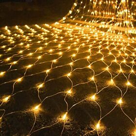 Hb-360wcoi Outdoor Christmas Net Lights 12ft X 5ft 360 Led Fairy String Light Warm White