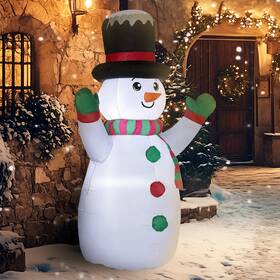 Outsunny 673986293195 6 Ft Christmas Inflatables Snowman Xmas Blow Up