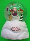P72502035012 Farm Insurance Hallmark State Snow Globe Timber Village Snowman New