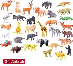 Paddsun 883150109850 24pcs Christmas Advent Calendar Days Lovely Animal Toys Party New