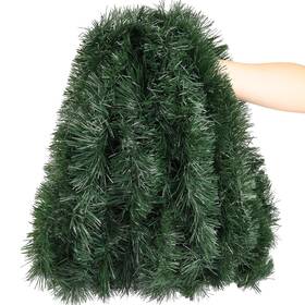 Tg001 Pakspak 50ft Green Christmas Tinsel Garland Artificial Greenery For Tree Dec