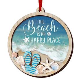 Onm1 Palorix Beach House Christmas Decor 2023 Ornament - Decoration Gifts