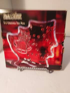 3127004 Park Avenue Crystal 7 Inch Christmas Tree Plate For Nuts/candies Made In Indonesia