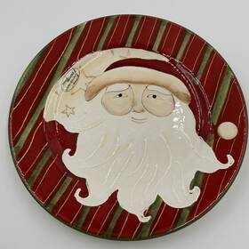 Park Designs 762242240513 Teresa Kogut 9 Inch Santa My Friend Christmas Holiday Plate By