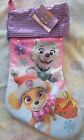 Paw Patrol Pink And Purple With Sequin Print Christmas Stocking 16inch New