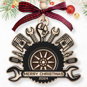 Orna24 Pawzity H2o 351 Mechanic Ornament - Christmas Large 09