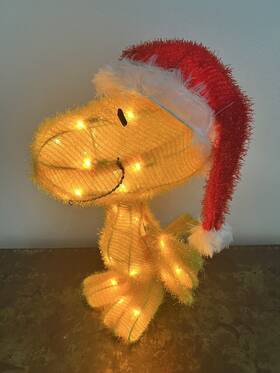 Peanuts 889299902314 Woodstock Lighted Christmas Yard Lawn Decoration 18 Inch Indoor Outdoor