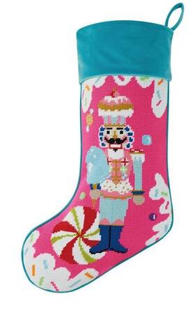 31gv49mc Peking Handicraft Colonel Cupcake Stocking 18inch Length Poly Yarn Velvet Christmas Home Dcor