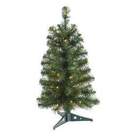 Pr-4753-2956197 Pemberly Row 2ft Green Artificial Christmas Tree With 35 Led Lights