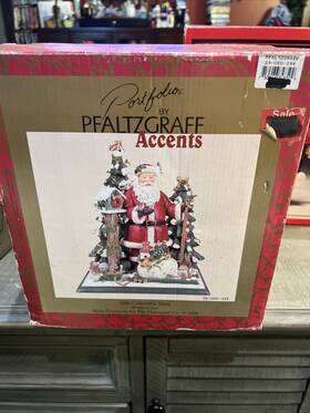 Pfaltzgraff 750966348509 Accents Portfolio Collectible Santa Winterwood 9.5 Inch Figure Christmas