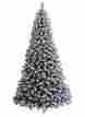 Pft7led King Of Christmas Pre-lit 7 Foot Prince Flock Artificial Tree 400 Warm White Led Lights 751778880973