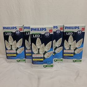 051044939 Philips 60 Mini Led Warmwhite Christmas Lights Indoor/outdoor 19.6 Ft Lot Of 5