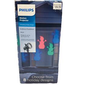 Philips 741895695208 Led Motion Projector 8 Rotating Holiday Christmas Winter Indoor Outdoor
