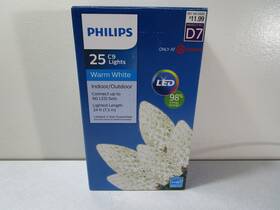 Philips 741895943200 25 Faceted C9 String Lights Warm White Led Christmas Indoor/outdoor Read
