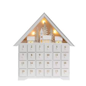 Pioneer-effort 671072231908 Christmas Wooden Advent Calendar House With 24 Drawers Countdown To Christma