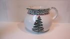 Pitcher 64 Oz Furio Christmas Holiday Tree Earthenware Tall Made In