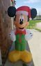 Pmn309 Airblown Christmas Ft Inflatable Mickey Mouse Present Holiday