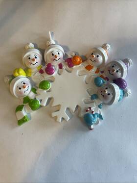 Polar X 659839709877 Polarx Christmas Ornament-brand New-ships N 24 Hours 6 Snowman On A Snowflake