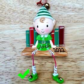 Polarx 845583002368 Personalized New Christmas Tree Ornament Pinocchio Boy Dated Holiday Gift 2022