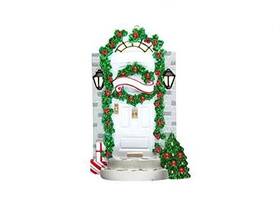 Or1308 Polarx Front Door Personalized Christmas Tree Ornament