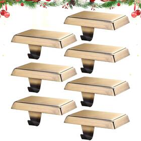 B0dcz6tcdq Popamaz 7pcs Bronze Christmas Stocking Holders For Mantle Fireplace Table