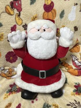 5964377 Pottery Barn Kids Rudolph Santa Plush Christmas Light Up Not Tested