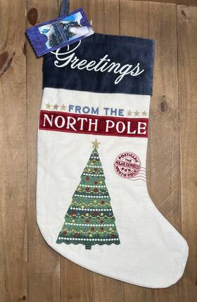 7568511 Pottery Barn The Polar Express Christmas Stocking