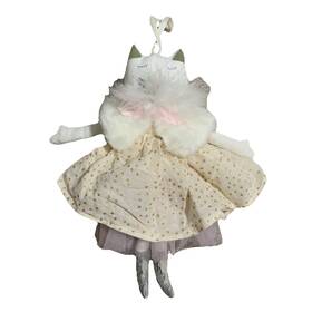 Pottery Barn 9669769 Kids Plush Kitty Doll Holiday Christmas Ornament Ballerina New