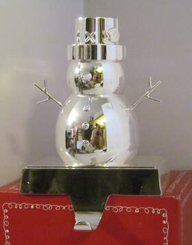 8227803 Pottery Barn Kids 6 1/2 Inch Tall Christmas Snowman Stocking Holder - New