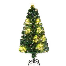 Tips-4 Pre-lit Artificial Xmas Tree Star Branch Tips- 197867885281 With Top And Ft - Color Green