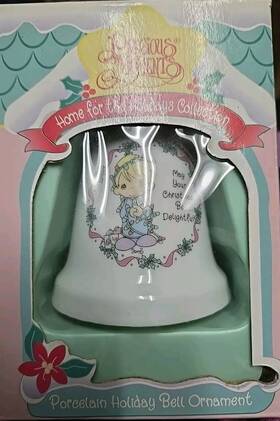 Precious Moments 045544138840 Vintage 1995 Christmas Bell Ornament