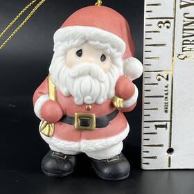 910063 Precious Moments 875555910636 Santa Ornament 2008 Believe In The Magic Of Christmas