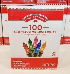 Lbi-8055-gb Prextex New In Box 100 Multi Color Christmas Tree Lights - 20ft String