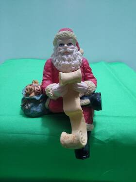 Price Products 806845017100 Christmas Stocking Holder Santa Reading List Bag Of Toys No Box