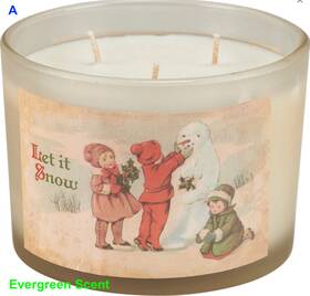 115317 Primitives By Kathy 14 Oz New Vintage Christmas Snowmen Candles Holiday Xmas Home Decor 4 Styles