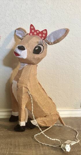 Product Works Llc 889299605376 18 Inch Rudolph 3d Led Pre-lit The Reindeer Christmas Yard Clarice Working