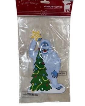 Productworks 889299194153 New Rudolph The Red Nosed Reindeer Bumble Christmas Jelz Gel Window Cling